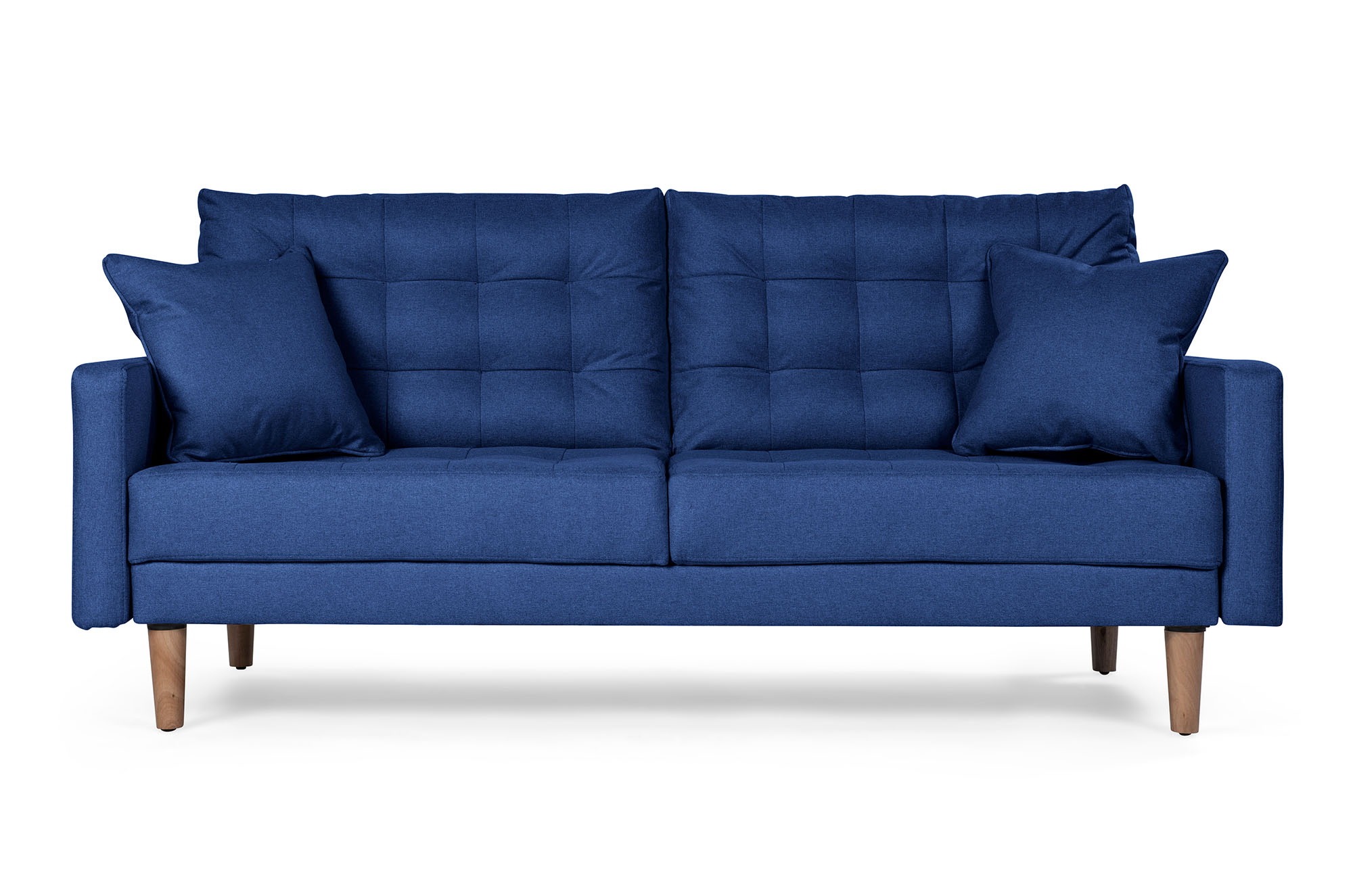 Sofá Cama Encore Azul Makora Essentials de lino .