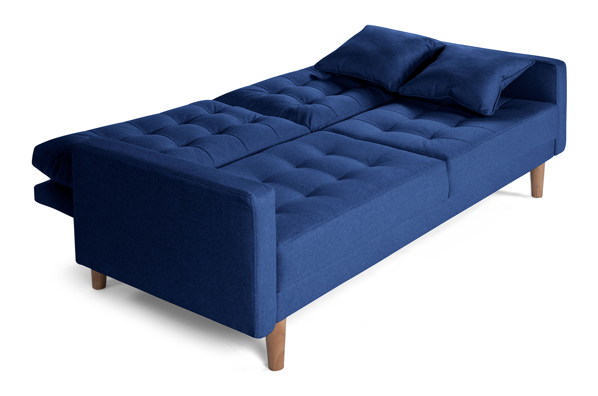 Sofá Cama Encore Azul Makora Essentials de lino .