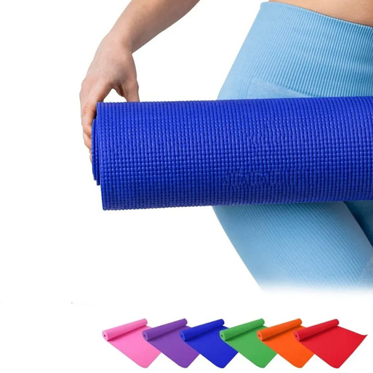 Tapete PortAtil Yoga Pilates Fitness Ejercicio RelajaciOn Multicolor