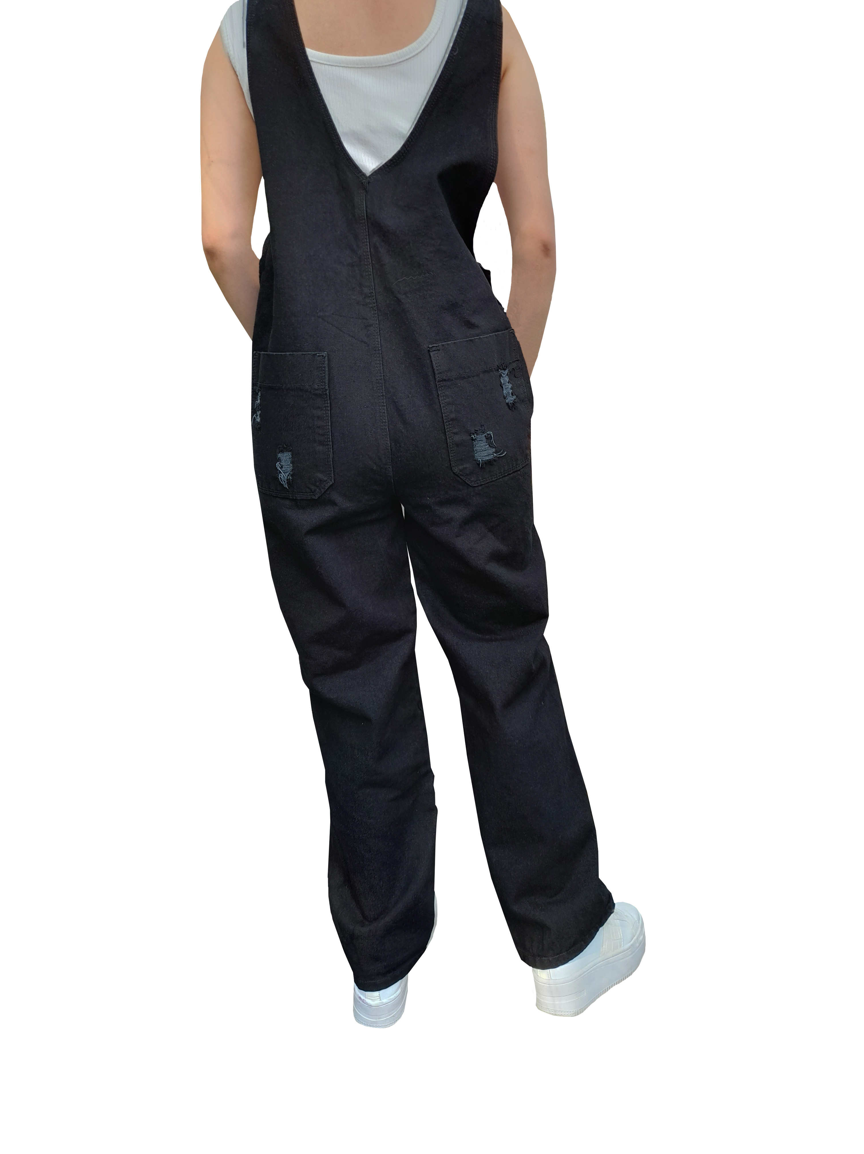 Overol Estilo Mom Mezclilla Rigida Jumper Dama Comfortable Body