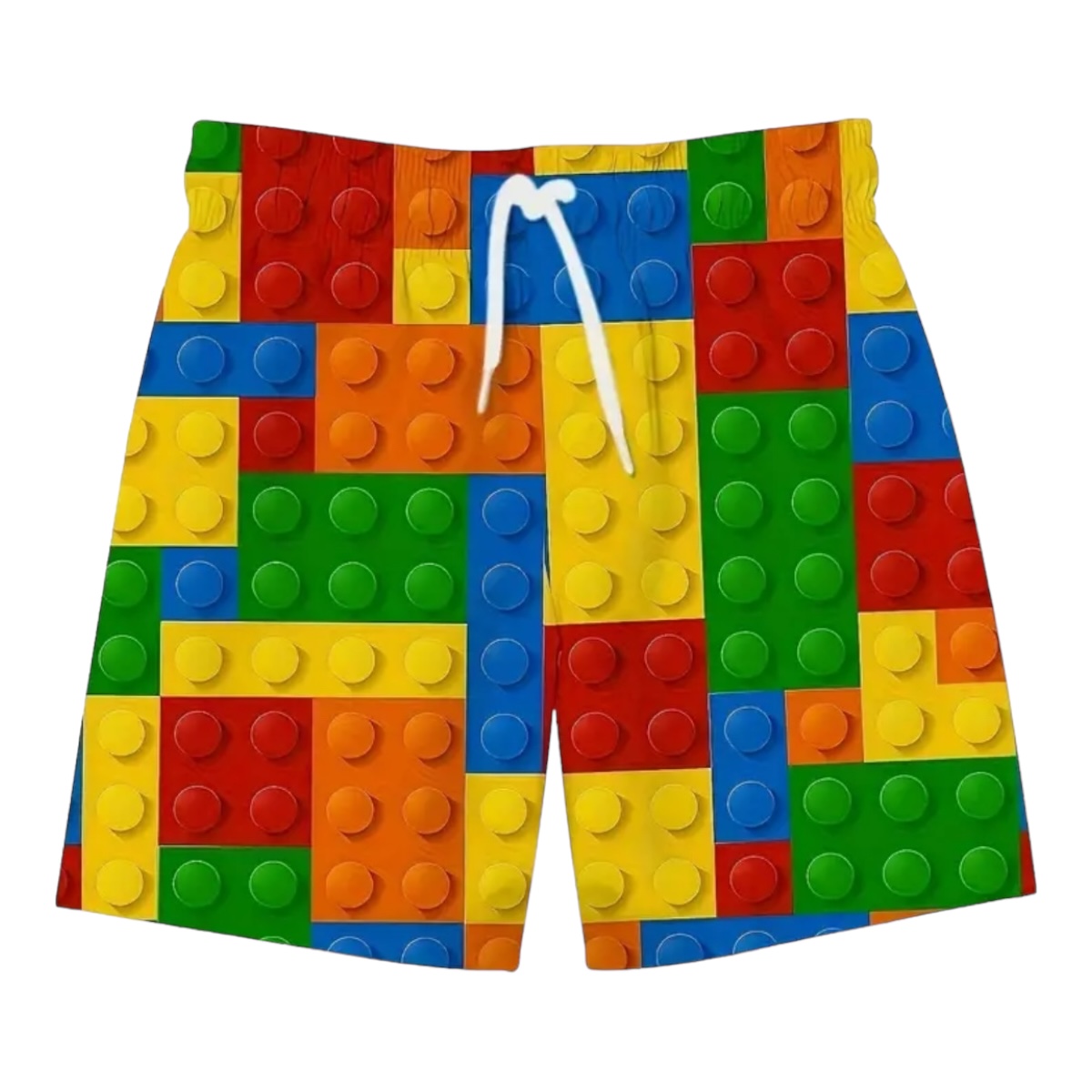 Traje De Baño Short Caballero Bloques Tetris Unitalla.