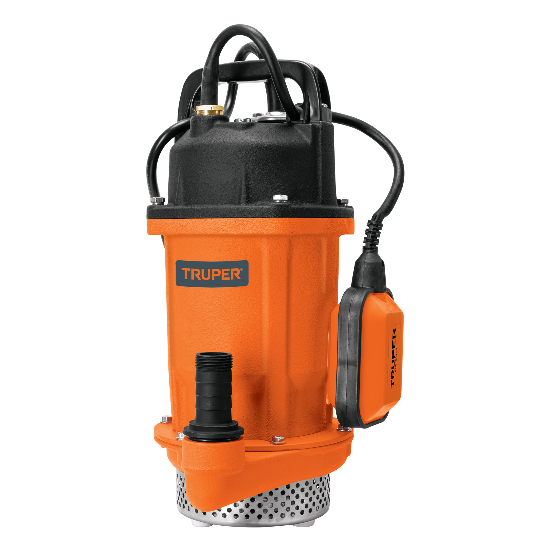 Bomba sumergible Truper hierro fundido agua limpia 3/4 HP 100170 naranja