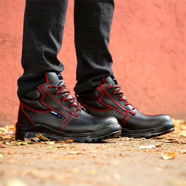 Zapato de Seguridad WSM, Ergonómico y muy ligero. Con casquillo de Policarbonato. Bota Industrial y multifuncional. 2958-MH