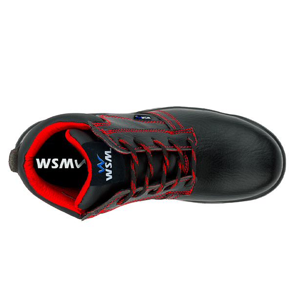 Zapato de Seguridad WSM, Ergonómico y muy ligero. Con casquillo de Policarbonato. Bota Industrial y multifuncional. 2958-MH