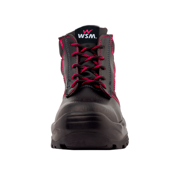 Zapato de Seguridad WSM para Dama, Ergonómico y muy ligero. Con casquillo de Policarbonato. Bota Industrial y multifuncional. 2958-WT