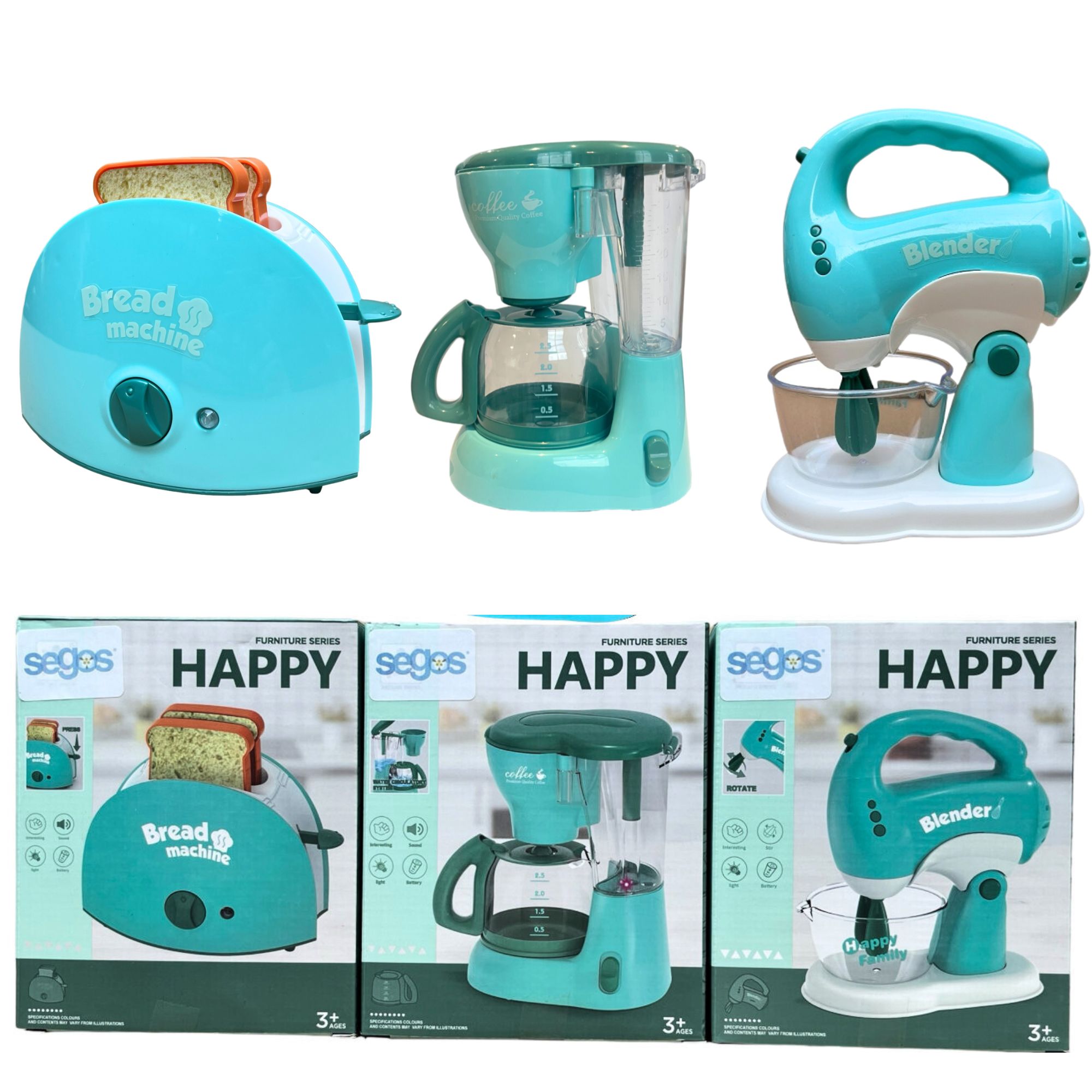 Juguete Electrodomésticos de Cocina Para Niños Cafetera Batidora