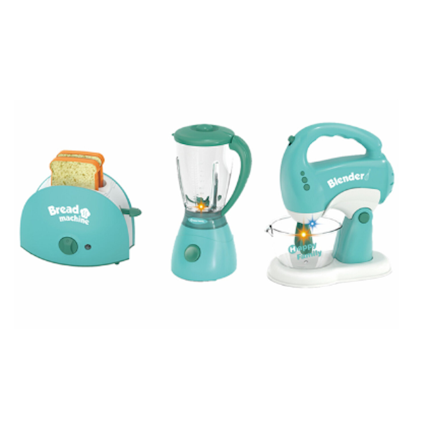Set Juguete de Electrodoméstico Cocinita Para Niños Licuadora Batidora Tostadora