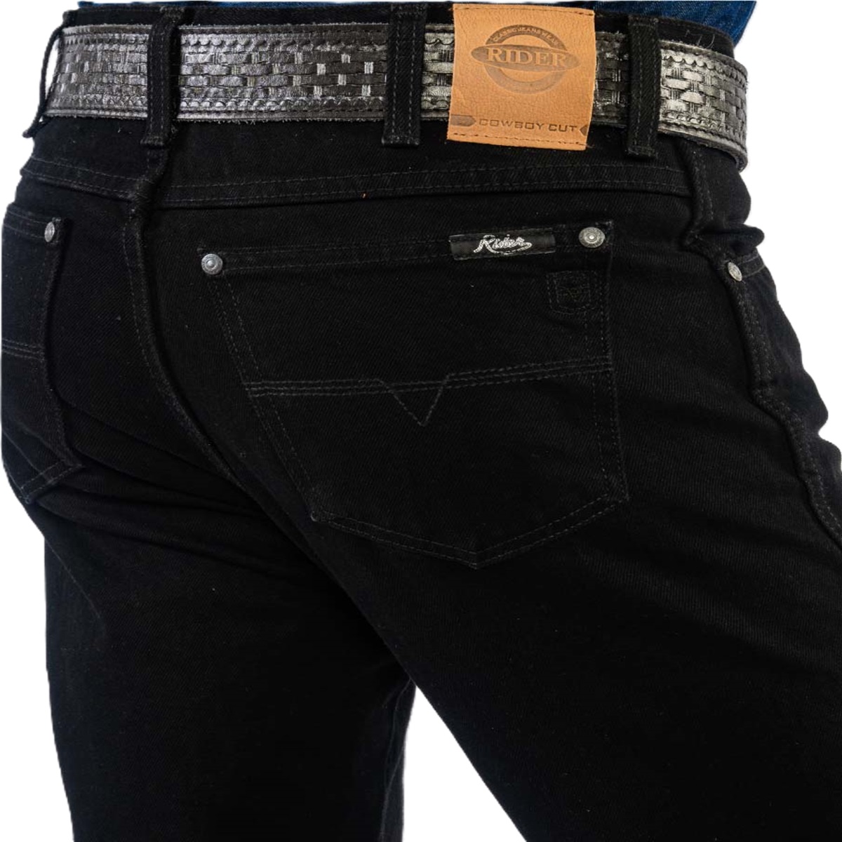 PANTALÓN DE MEZCLILLA RIDER JEANS CORTE VAQUERO NEGRO