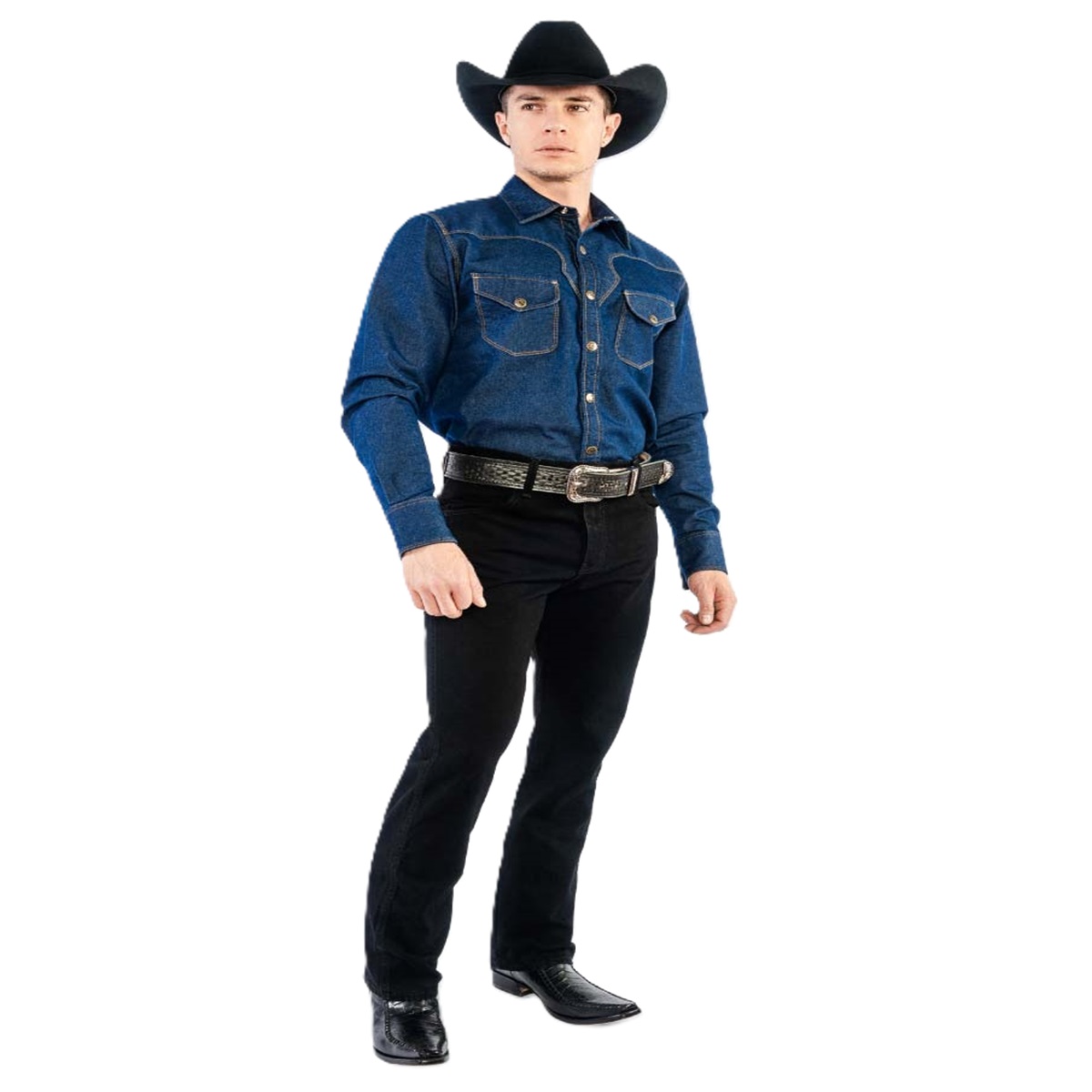 PANTALÓN DE MEZCLILLA CORTE VAQUERO SLIM FIT