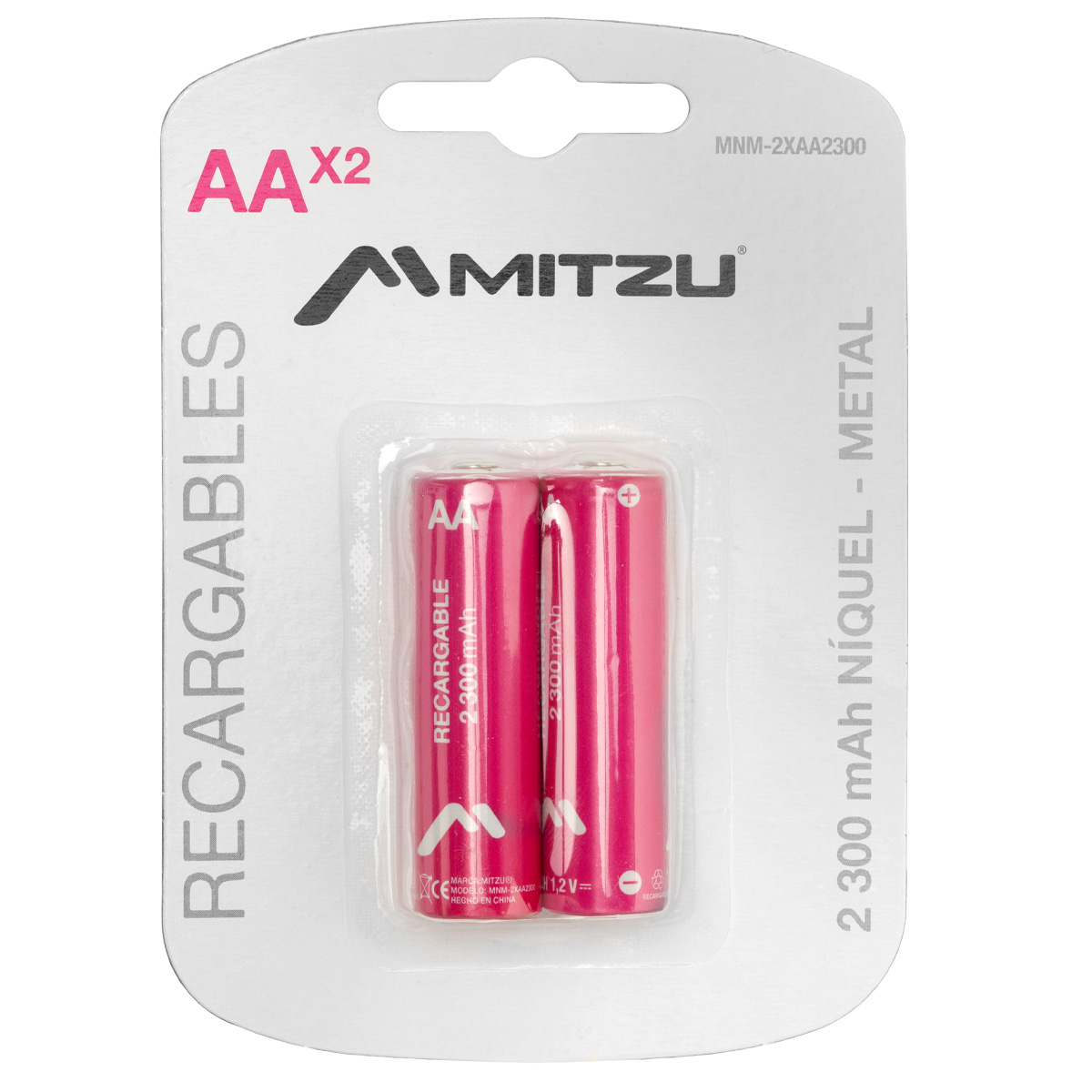 Batería Recargable Aa De Ni-mh Mnm-2xaa2300.