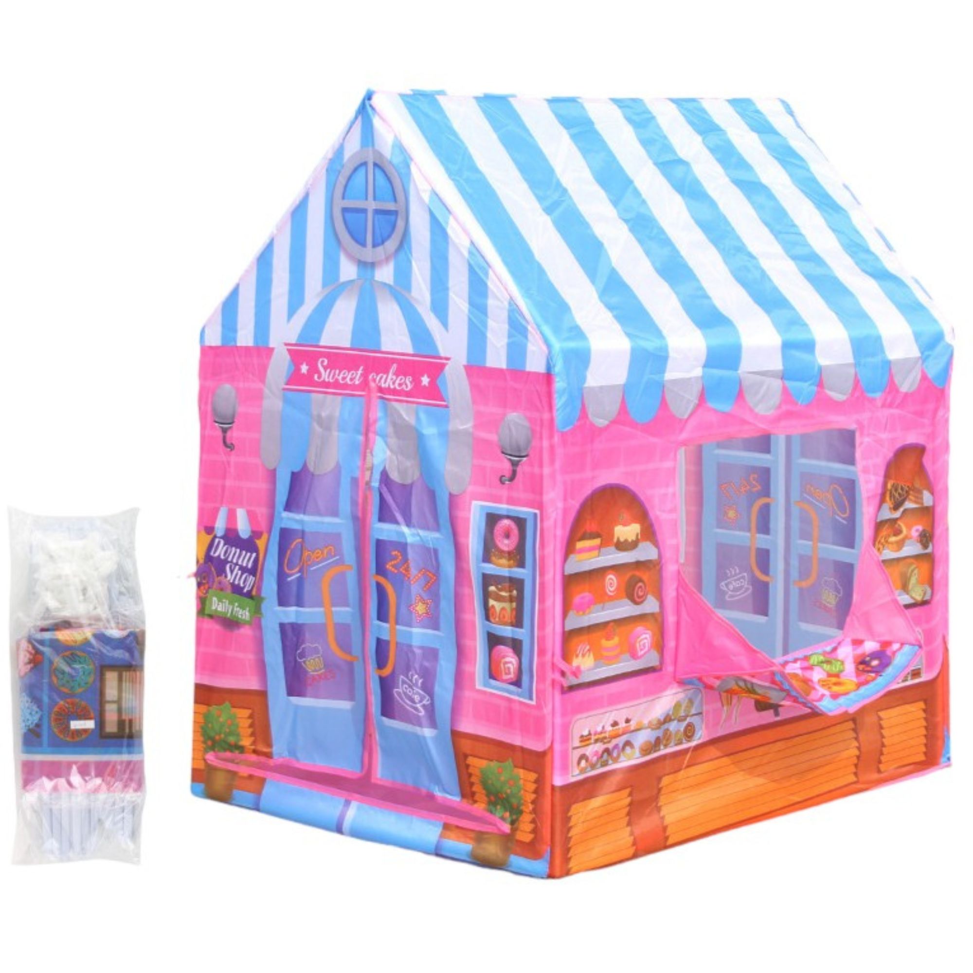 Casita Casa de Campaña Para Niños y Niñas Tienda de Campaña con Diseño de Pastelería.