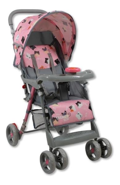Carriola Trendy Kids Happy Reclinable Ligera Rosa