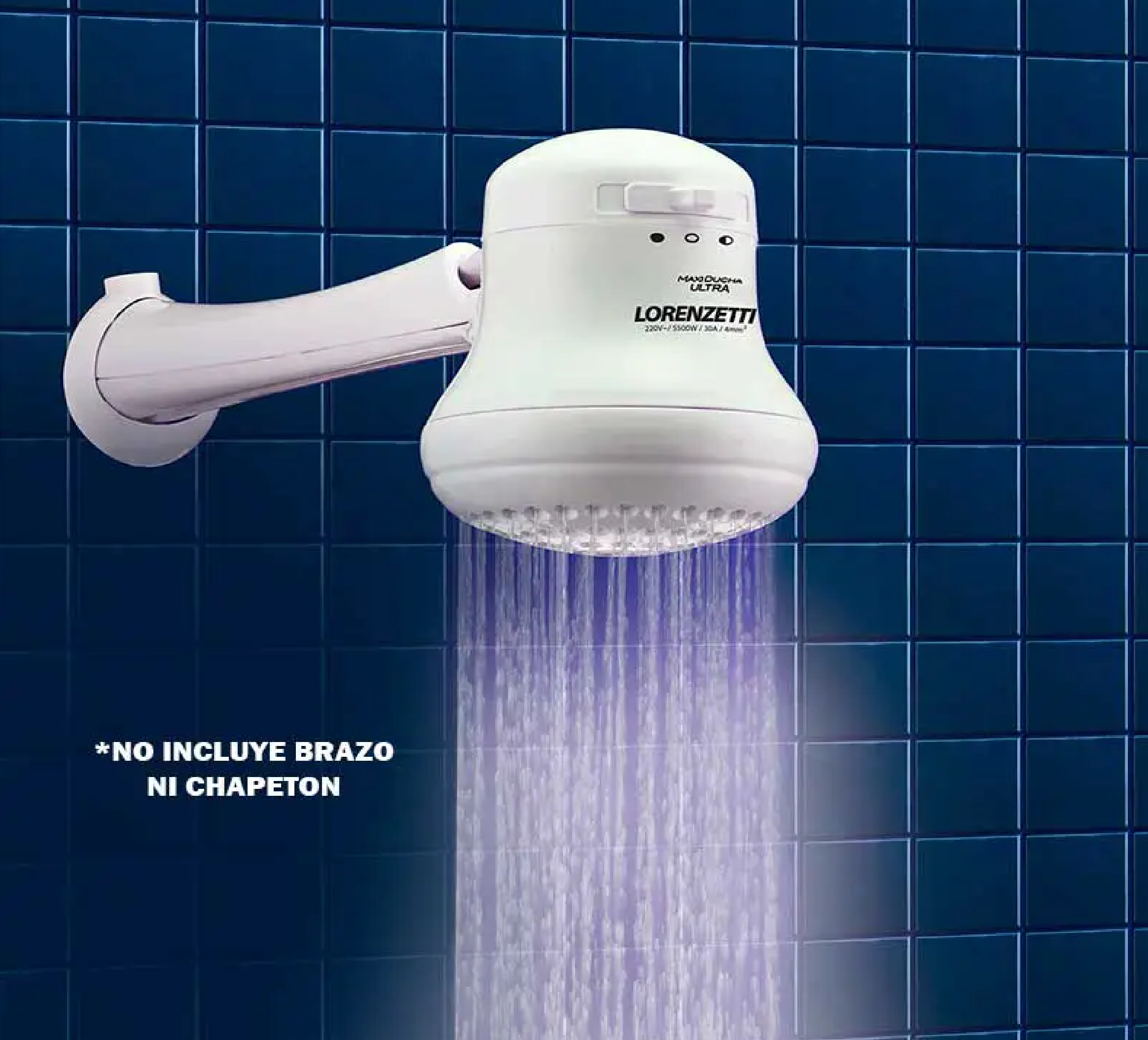 REGADERA ELECTRICA MAXIDUCHA ULTRA 3 TIEMPOS - 118 - LORENZETTI.