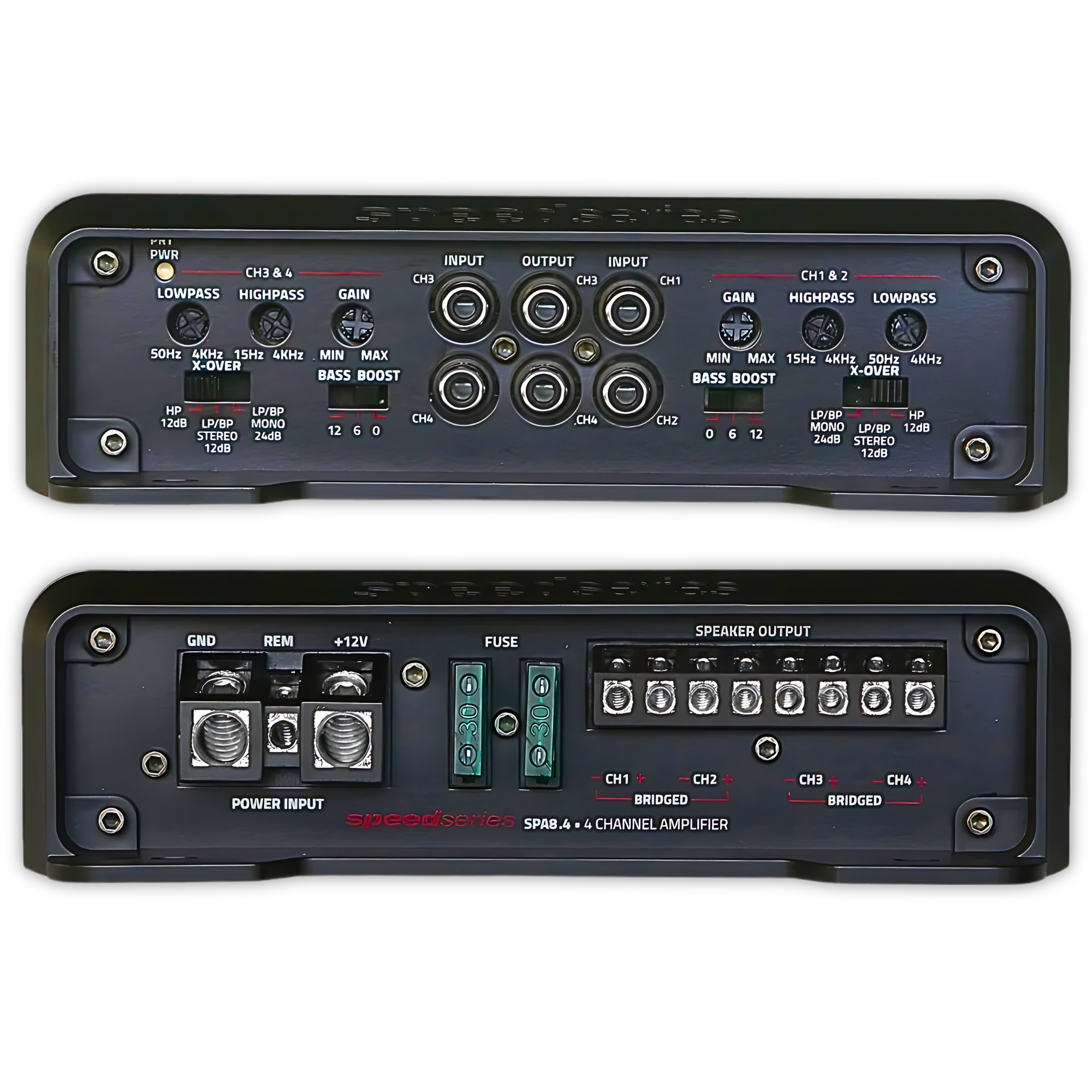 Amplificador 4 Canales DB Drive SPA8.4 1000 Watts Clase AB .