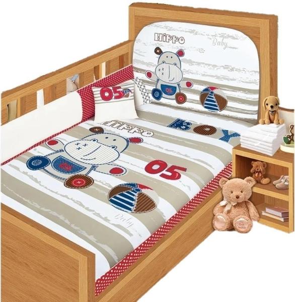 Set Edredon Cuna Cama Corral Baby Baby Hippo