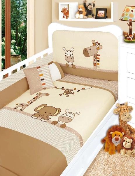 Set Edredon Cuna Cama Corral Baby Baby 7 Piezas Baby bear