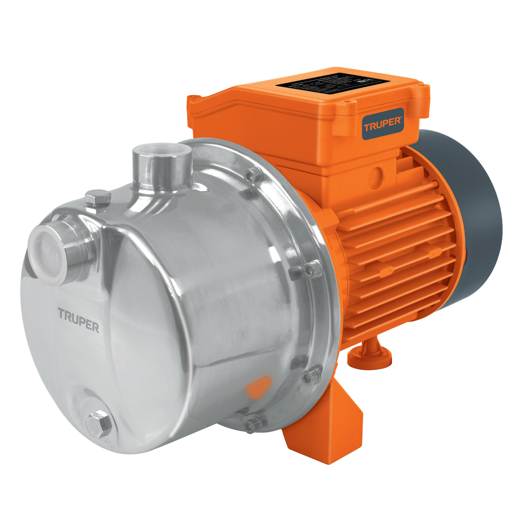 Bomba eléctrica tipo jet para agua acero inoxidable Truper 1-1/2 HP 101102 naranja