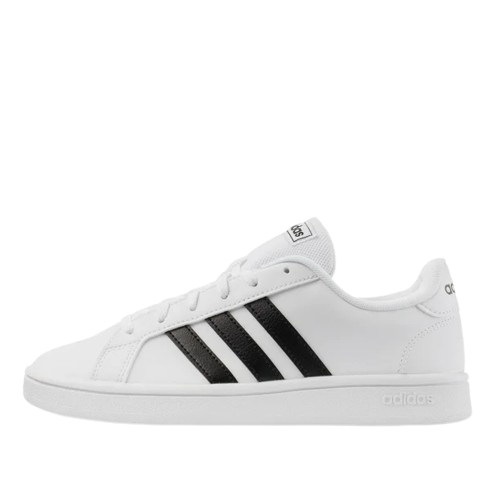 Tenis Adidas Modelo Grand Court Base Color Blanco Negro