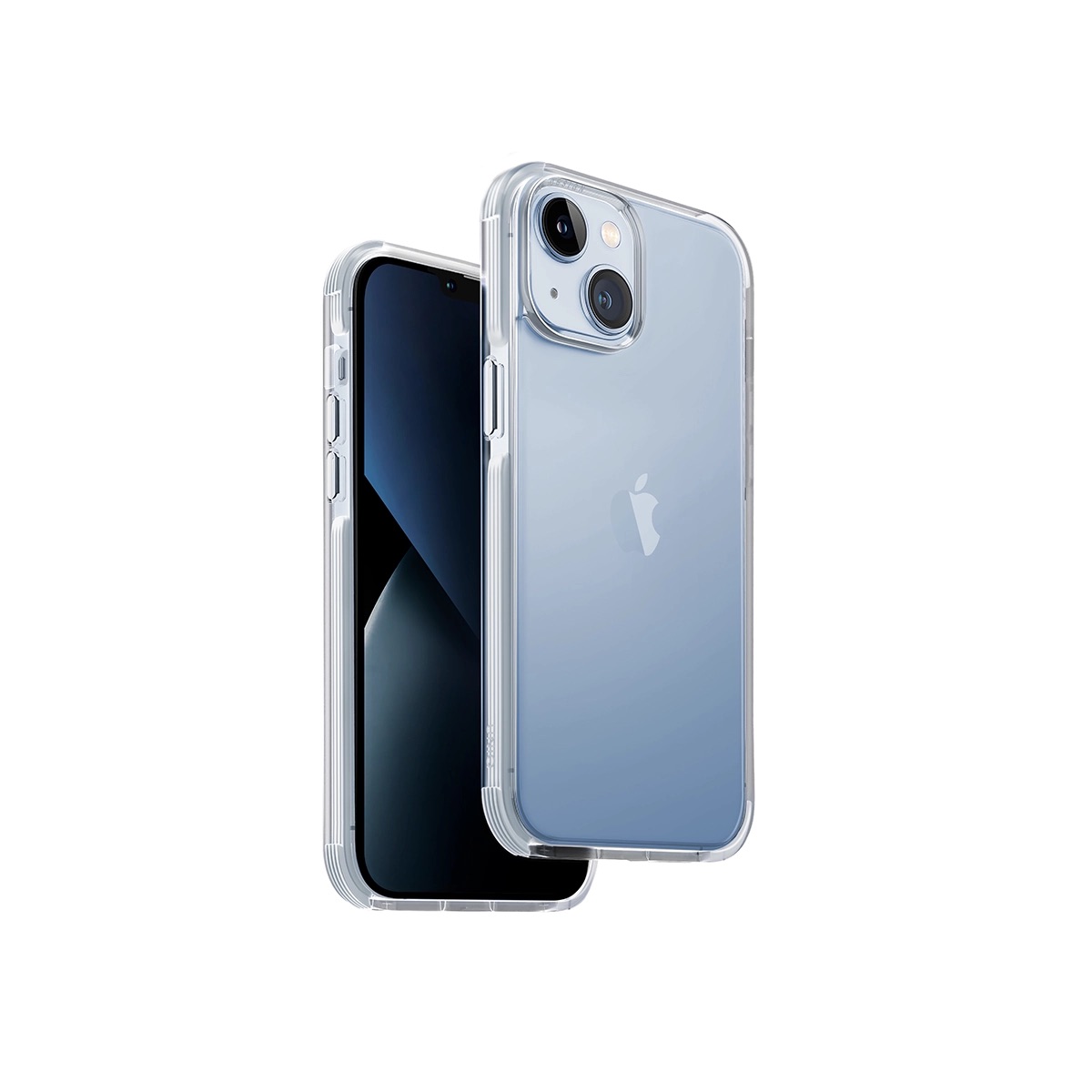 Funda Híbrida Para iPhone 14 Combat Transparente/Azul Uniq.