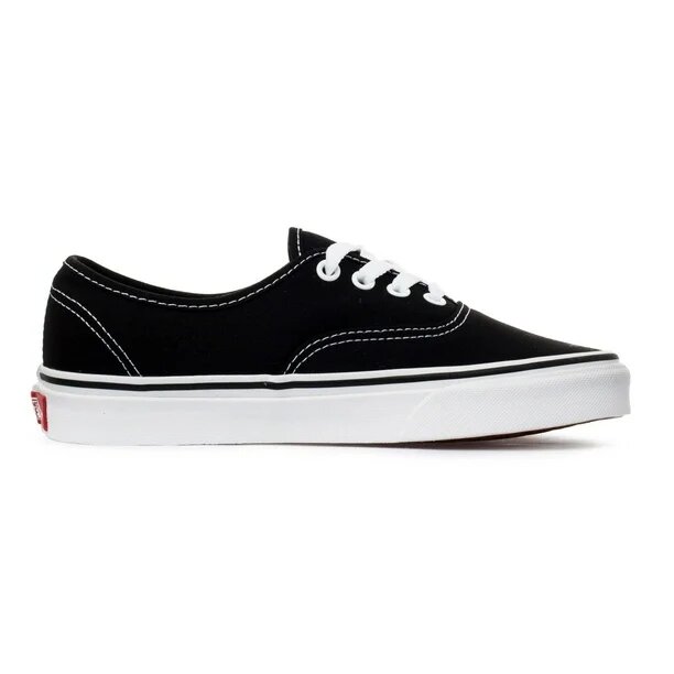Tenis Vans Modelo Authentic Color Negro/Blanco Unisex.