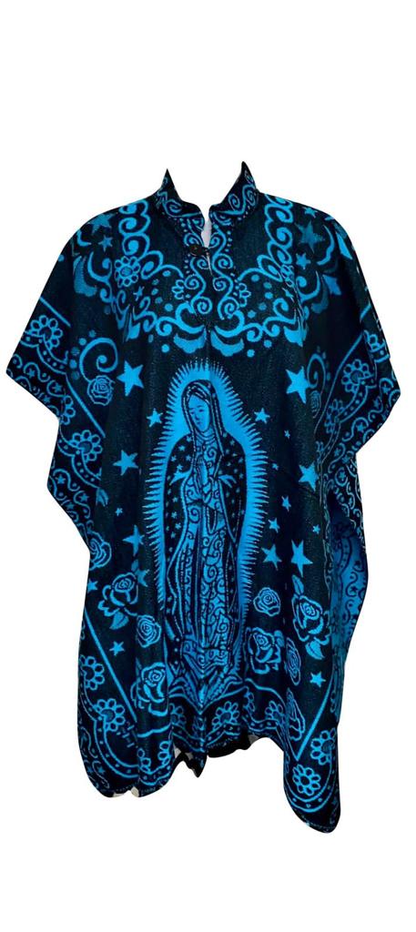 Capa para mujer guadalupana gaban poncho mexicano