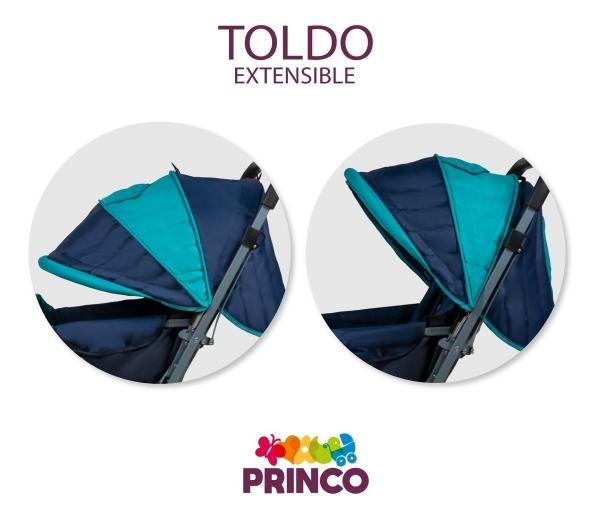 Carriola Para Bebé Trendy Kids Sonic Reversible Y Plegable Azul