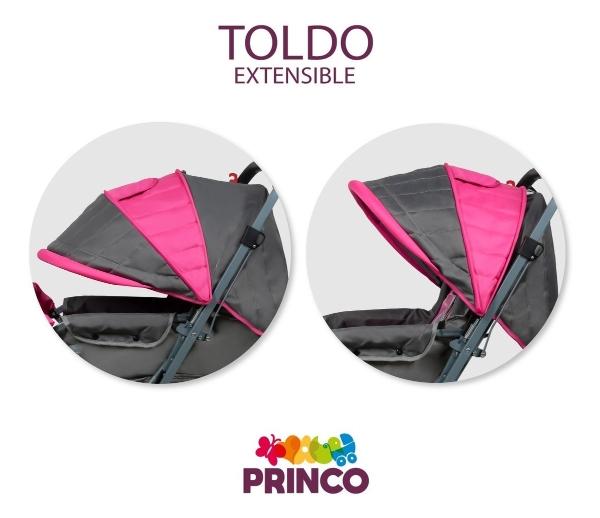 Carriola Para Bebé Trendy Kids Sonic Reversible Y Plegable Rosa