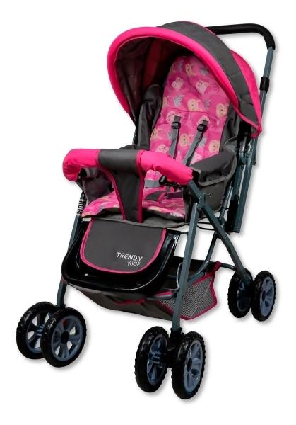 Carriola Para Bebé Trendy Kids Sonic Reversible Y Plegable Rosa