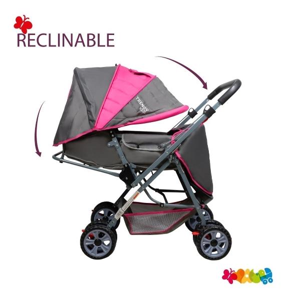 Carriola Para Bebé Trendy Kids Sonic Reversible Y Plegable Rosa
