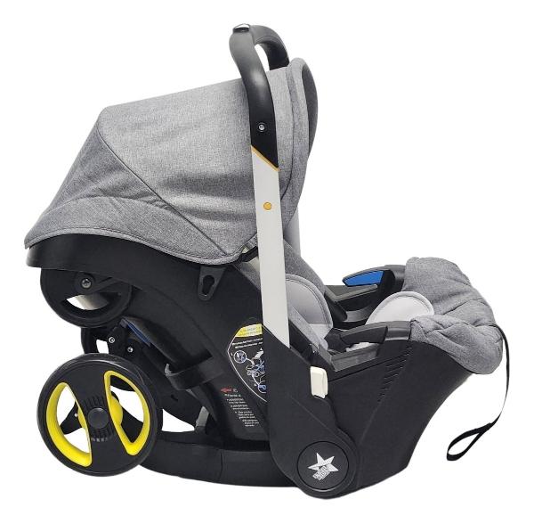 Carriola Para Bebé Starkids Polux Convertible Con Pañalera Gris