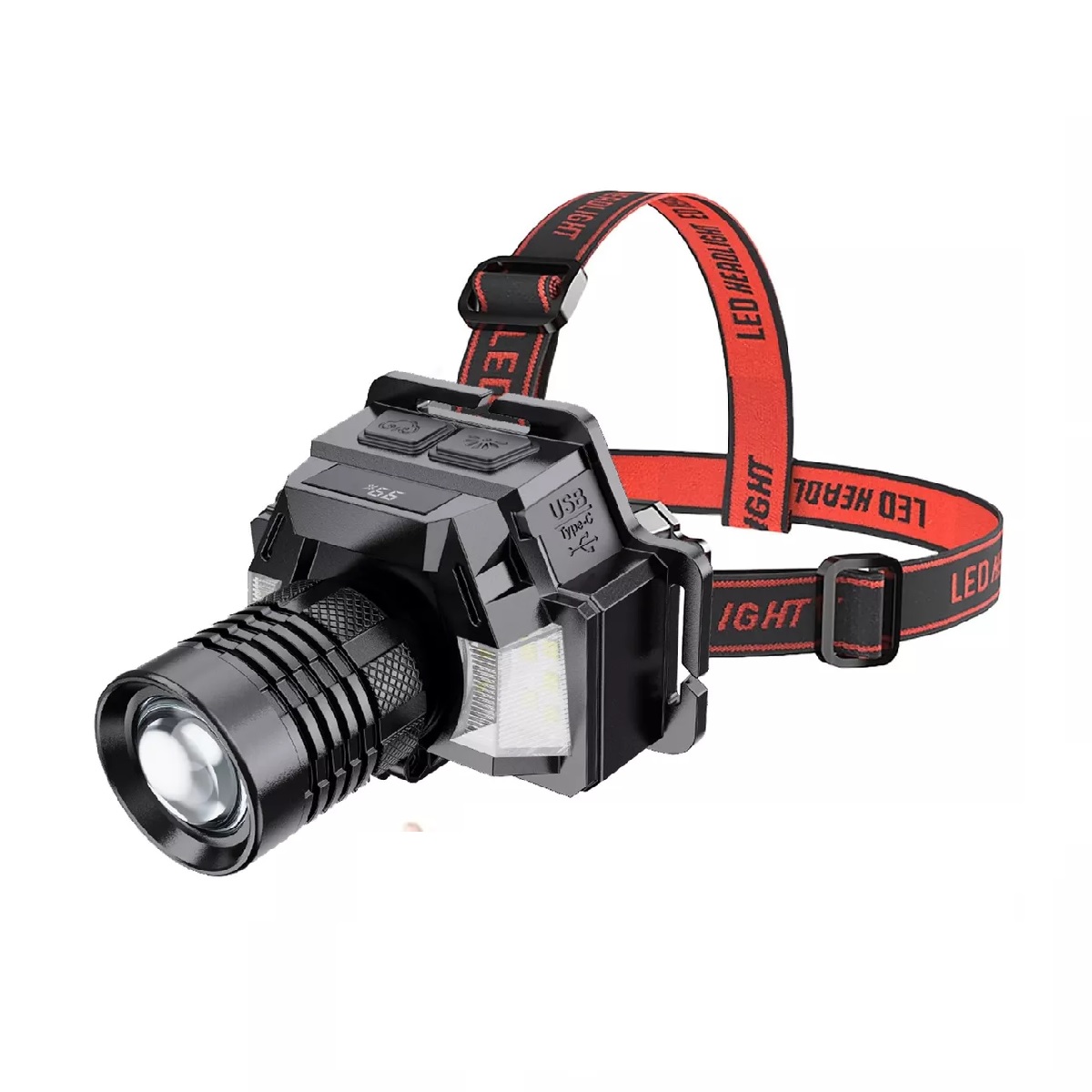 Lámpara Minero Inductivo Linterna Minera Recargable Cacería.
