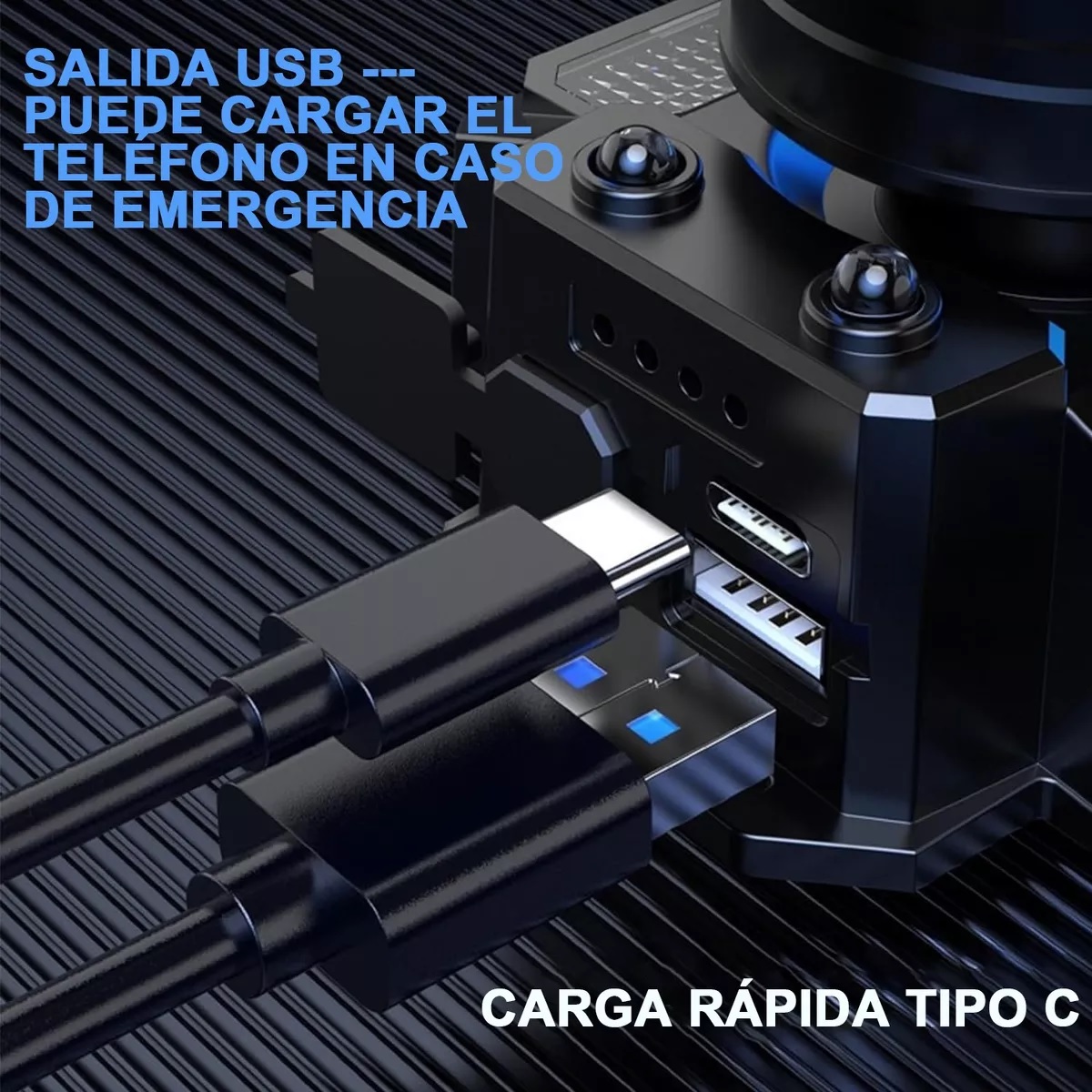 Lámpara Minero Inductivo Linterna Minera Recargable Cacería.