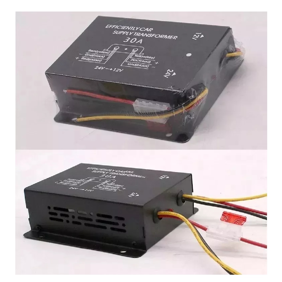 Convertidor Inversor De Voltaje De 24 V A 12 V Transformador.