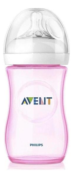 Biberon Avent Natural Anticolico 1m+ 260ml/9oz Rosa Rosa