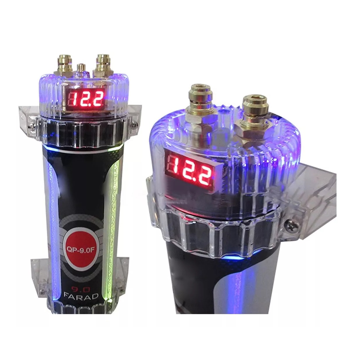 Capacitor Para Sonido Audio Rock Carros 9.0 Faradios Digital .