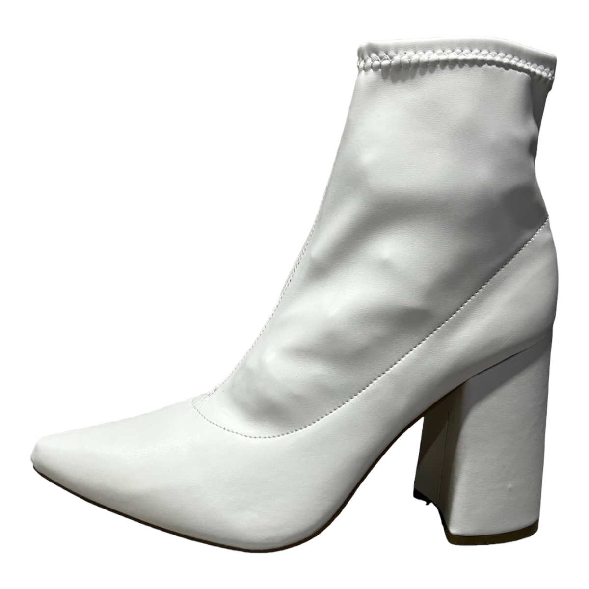 Botines Formales blancas Tacon 9 Cm Para Mujer