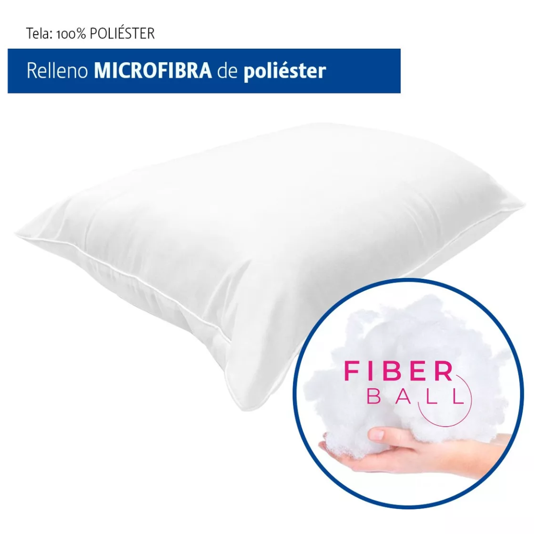 Almohadas pack estándar microfibra media Micro Fibra Extra Suave