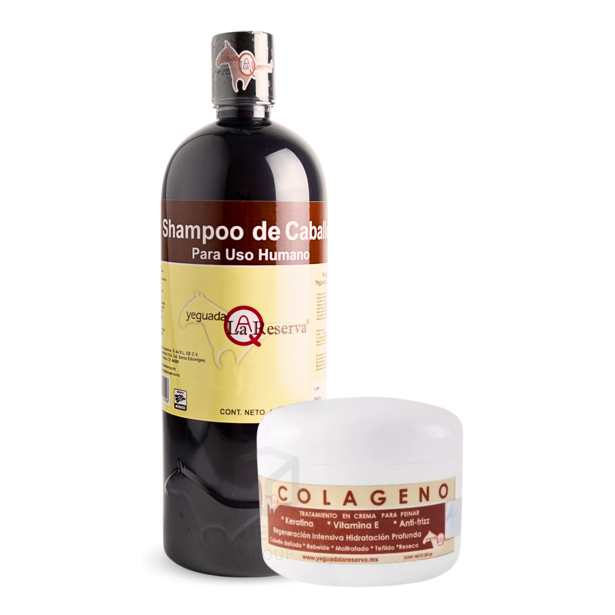 Shampoo Yeguada la Reserva 1L, y Colágeno grande Yeguada 250gr