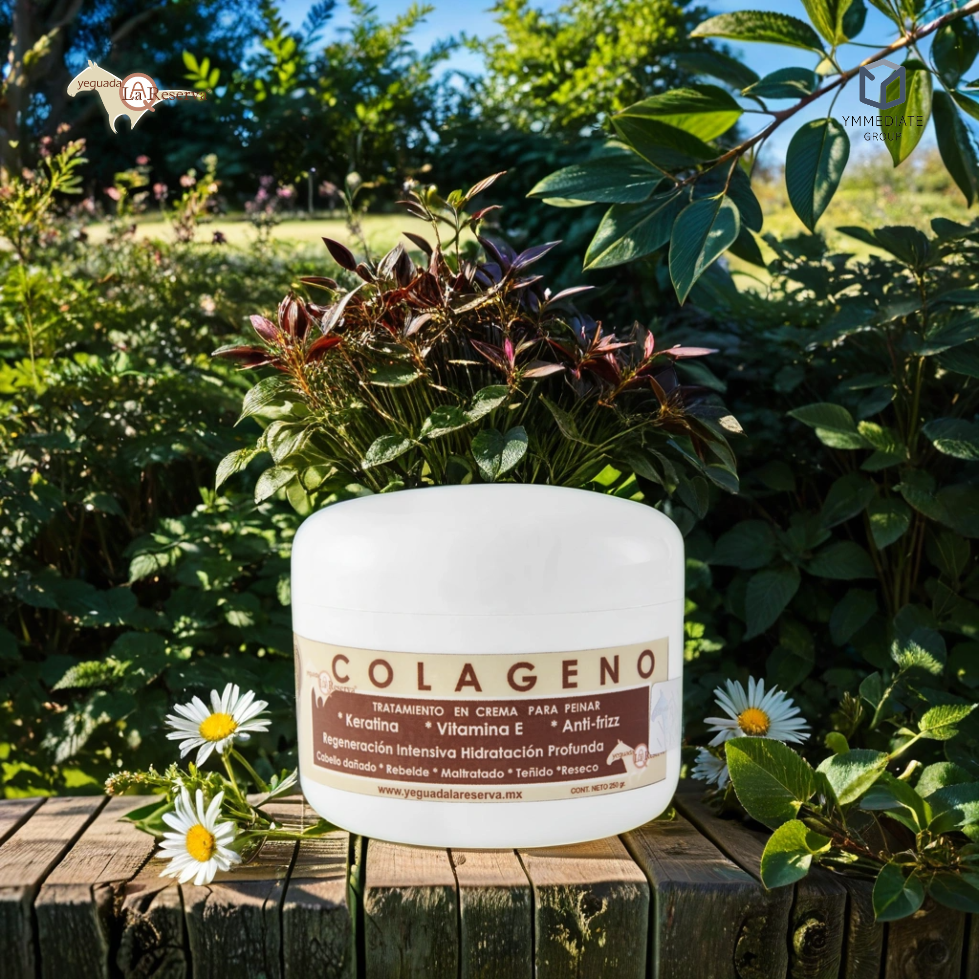 Shampoo Yeguada la Reserva 1L, y Colágeno grande Yeguada 250gr