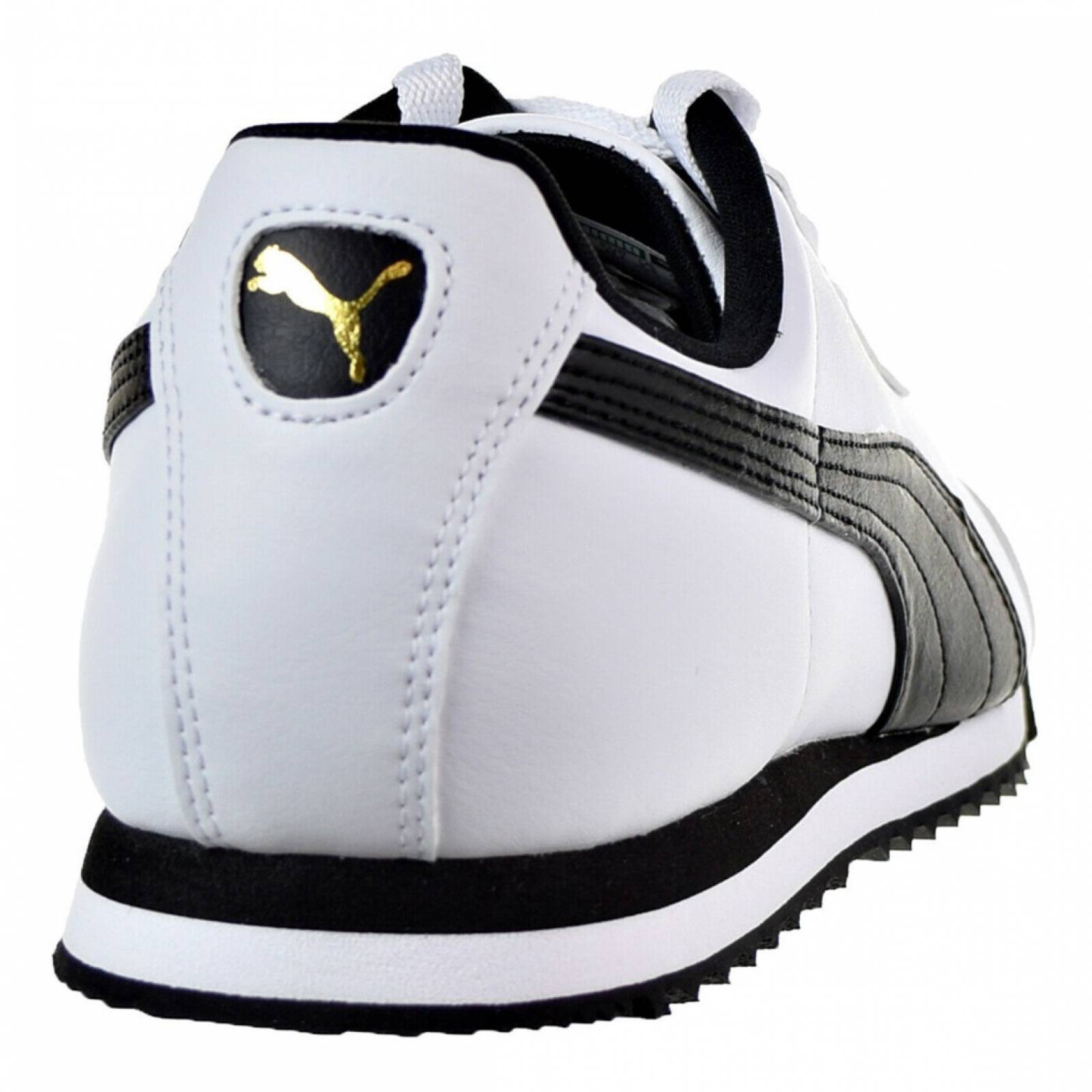 Tenis Puma Modelo ROMA BASIC Blanco/Negro Unisex.