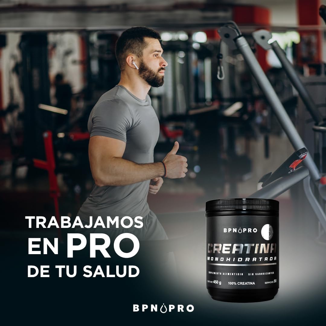 Creatina Monohidratada Alta Pureza En Polvo Sabor.