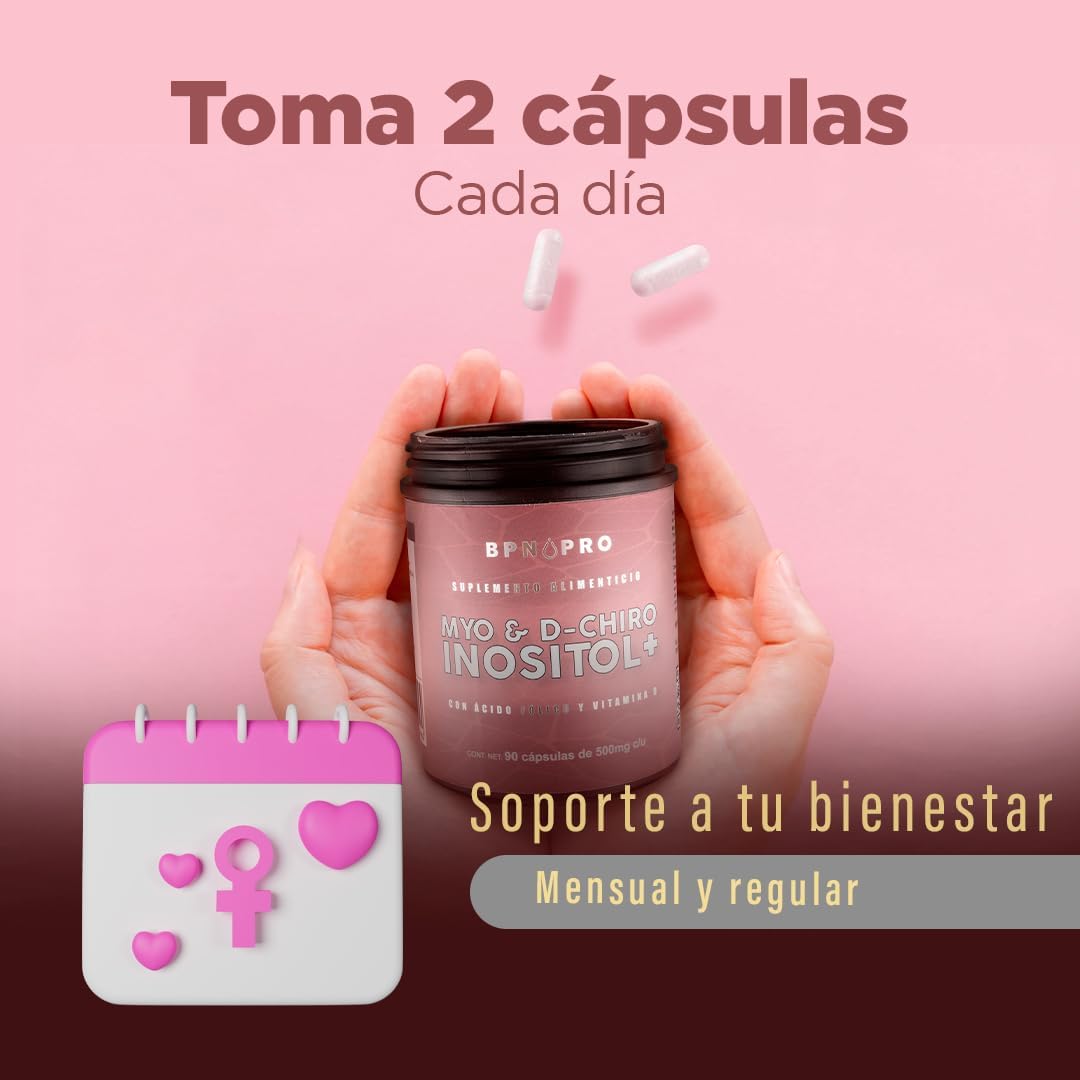 Myo-inositol D-chiro Puro Acido Folico Vitamina D3 Sin Sabor.