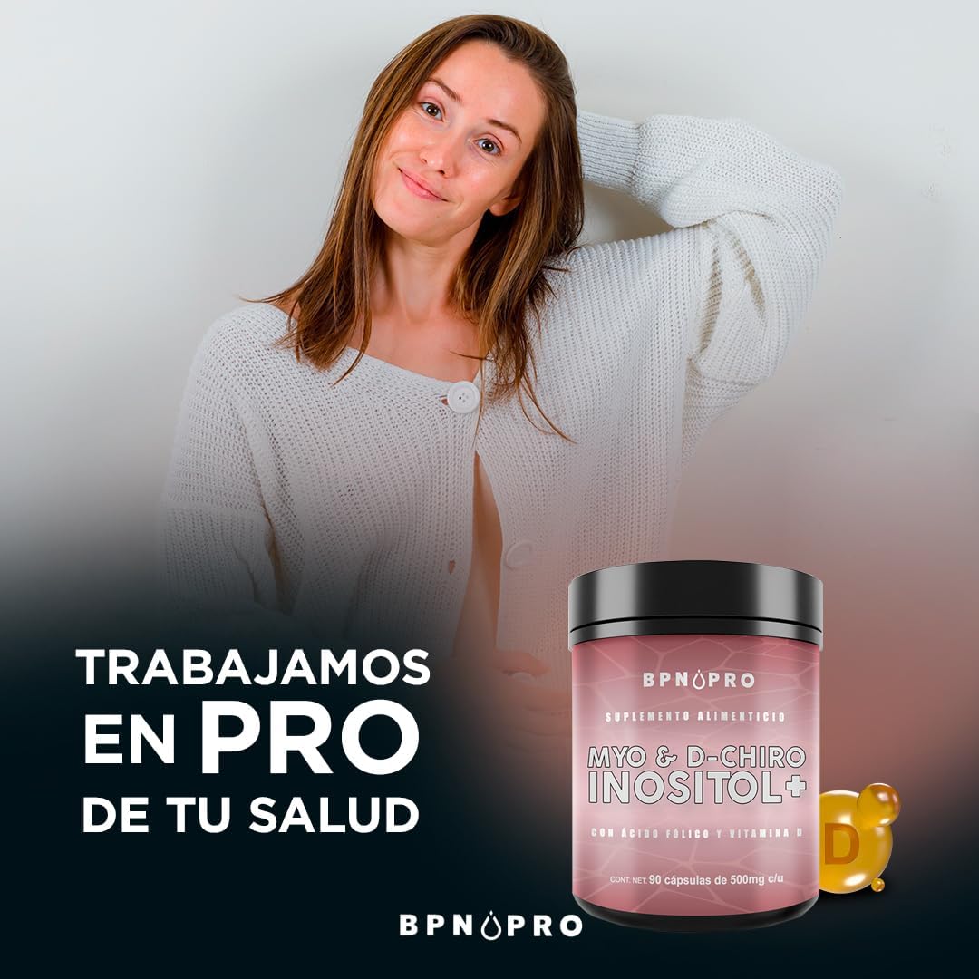 Myo-inositol D-chiro Puro Acido Folico Vitamina D3 Sin Sabor.