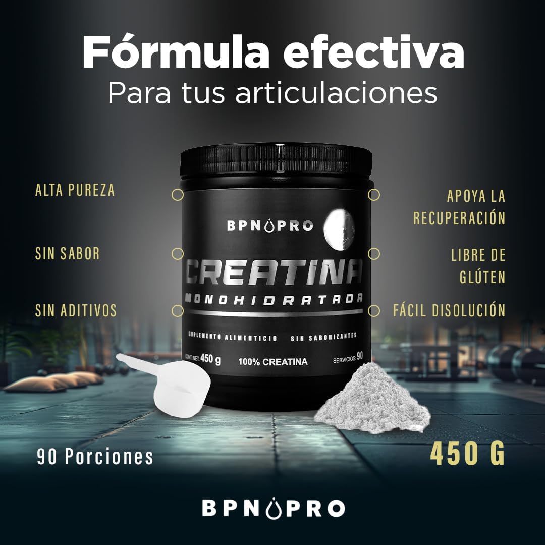 Creatina Monohidratada Alta Pureza Suplemento Polvo Bpn Pro.