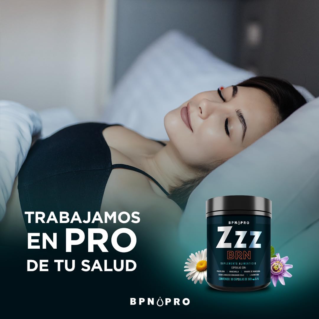 Quemador de Grasa Nocturno ZZZ BRN Carnitina CLA GABA Magnesio..