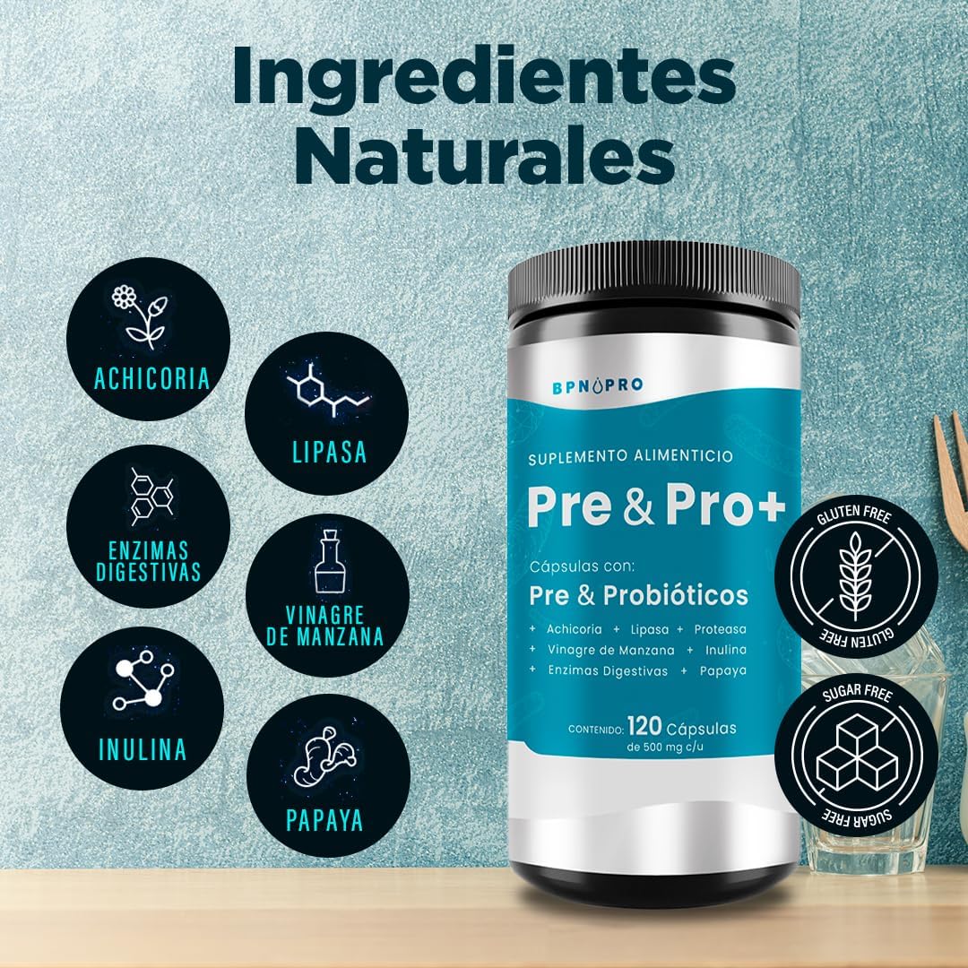 Probioticos Prebioticos Enzimas Digestivas Inulina Mct Oil.