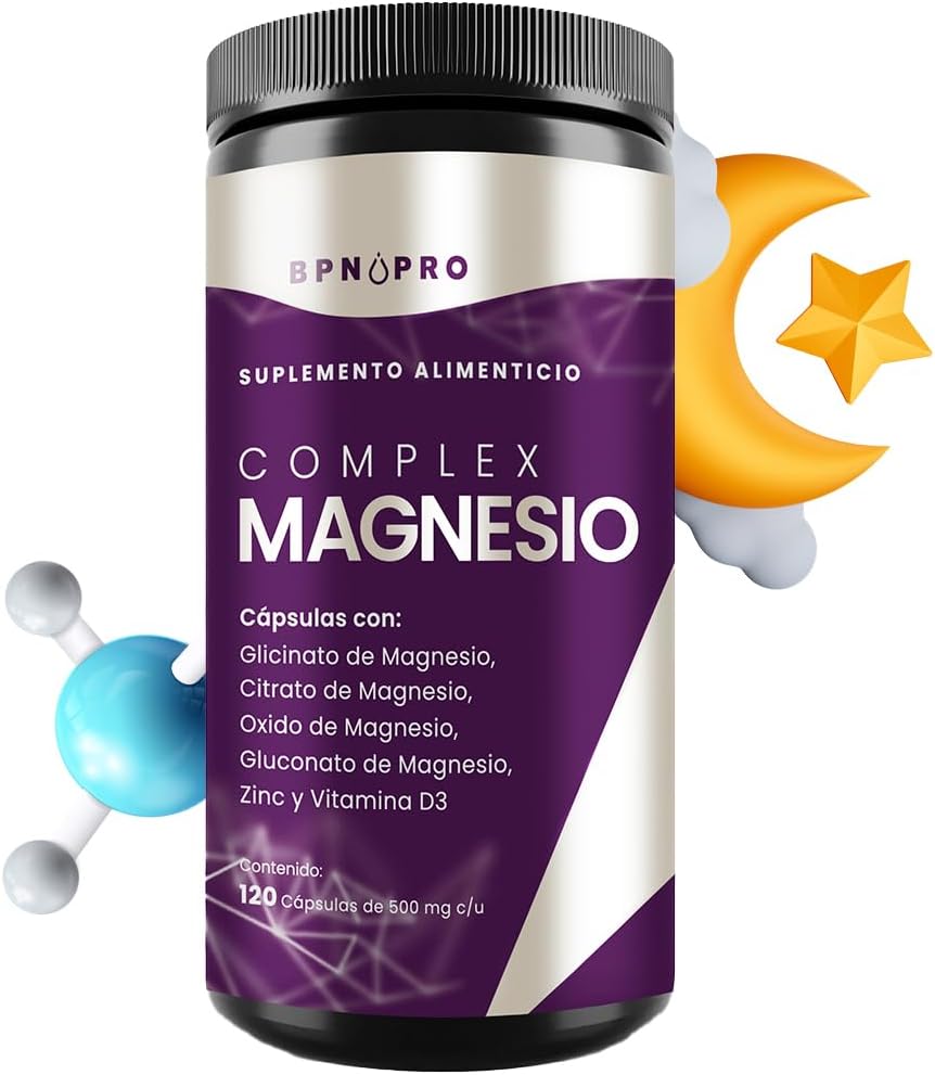 Magnesio Complex Citrato Oxido Gluconato Zinc Vitamina D3.