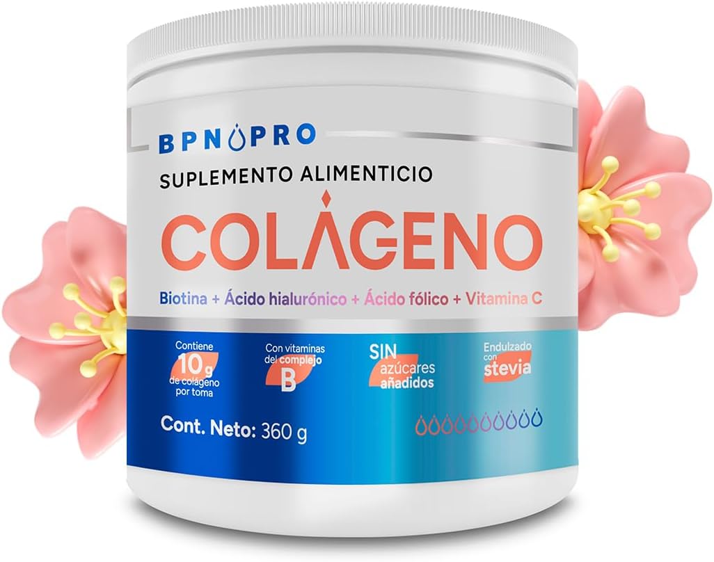 Colágeno Hidrolizado En Polvo Ácido Hialurónico Ácido Fólico Sin Sabor .