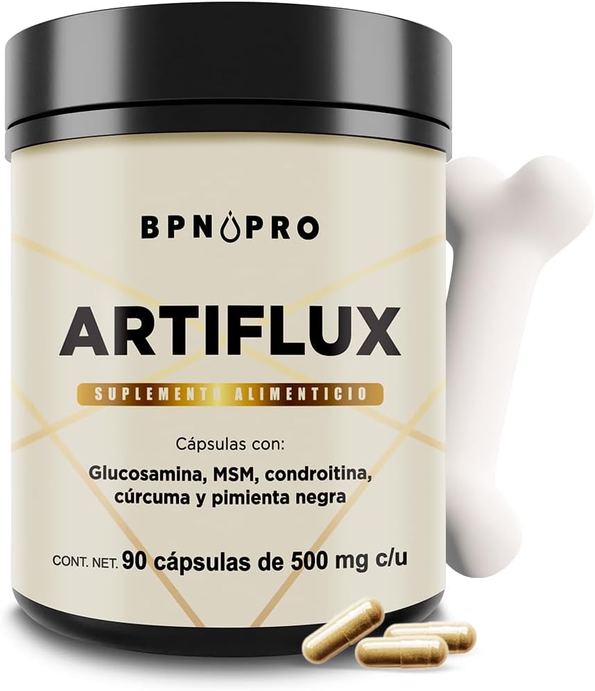 Glucosamina Msm Condroitina Curcuma Pimienta Negra Artiflux.