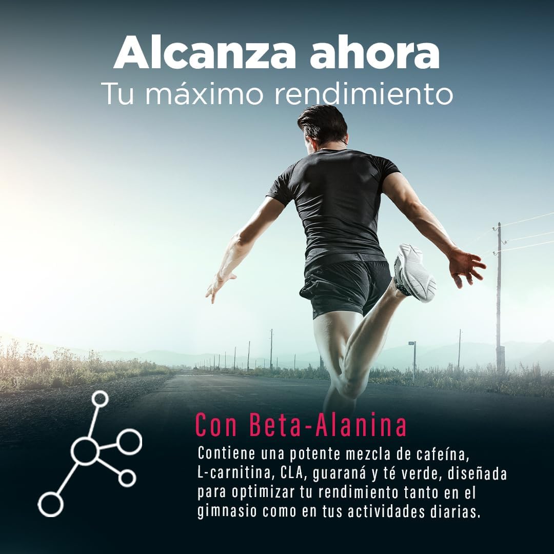 Termogénico Natural Carnitina Cafeina Cla Guarana Impulso de Energía y Soporte de Objetivos.